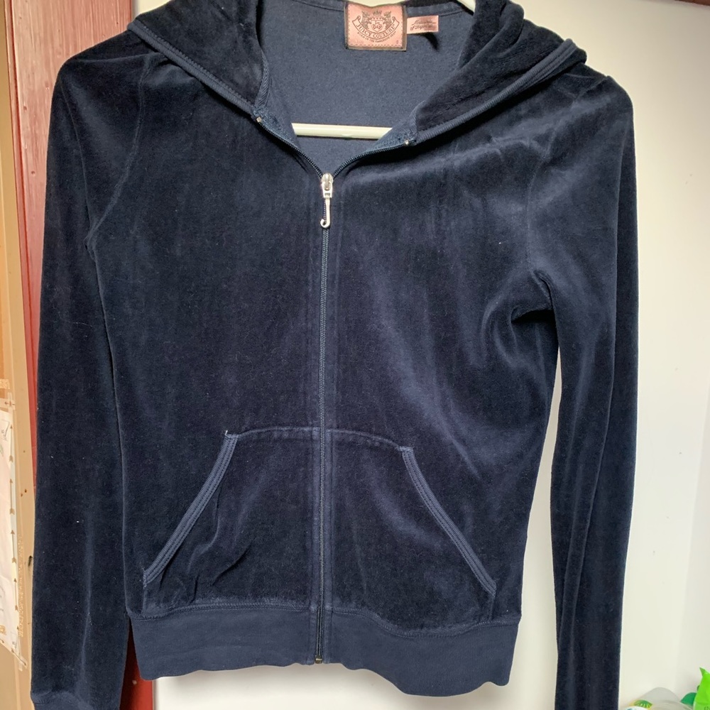 Navy Juicy Couture Hoodie with Zipper